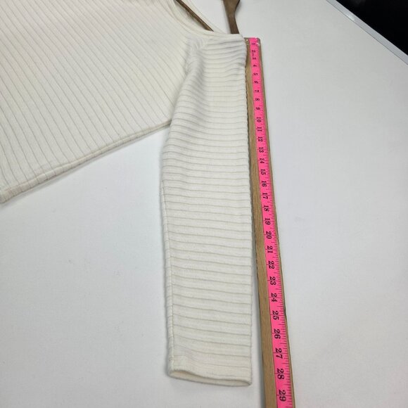 St Johns Bay Womens XL Ivory Textured Stripe Pullover Long Sleeve Top Casual - Picture 14 of 14